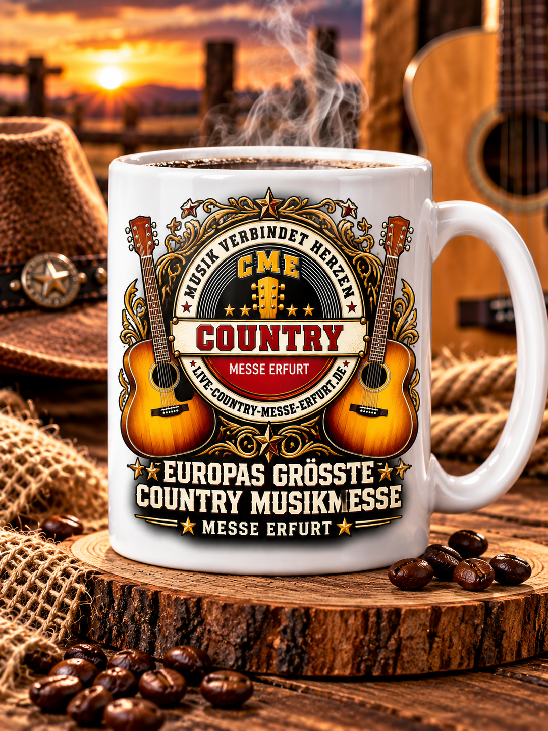 Country Music Messe Erfurt – Country Guitar Tasse