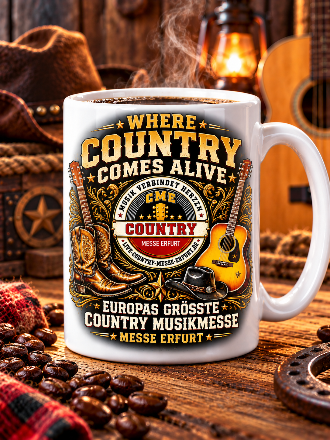 Country Music Messe – Live Loud Country Tasse